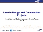 Lean in Design and Construction Projects