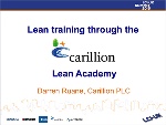 Lean training through the Lean Academy